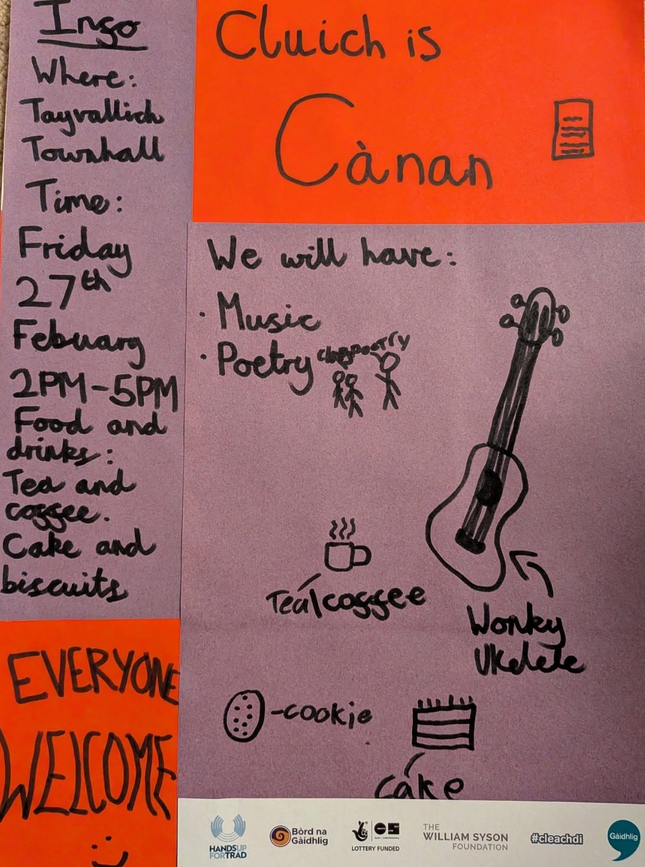 Tayvallich Poster Gaelic